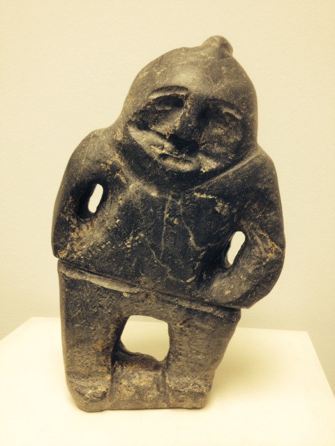 Sculpture by John Kavik, Rankin Inlet in the Canadian Arctic. The expressive figure seems about to tell a tale.