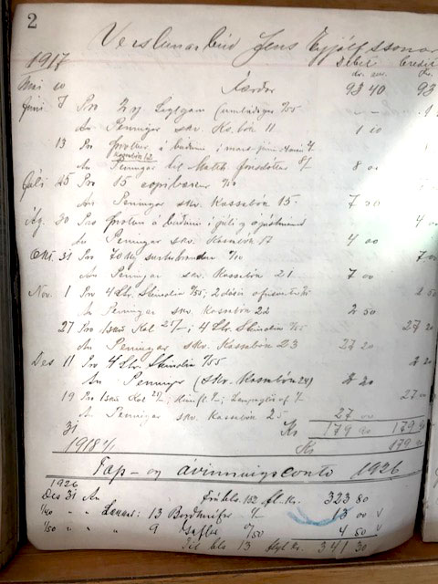 Book of business transactions