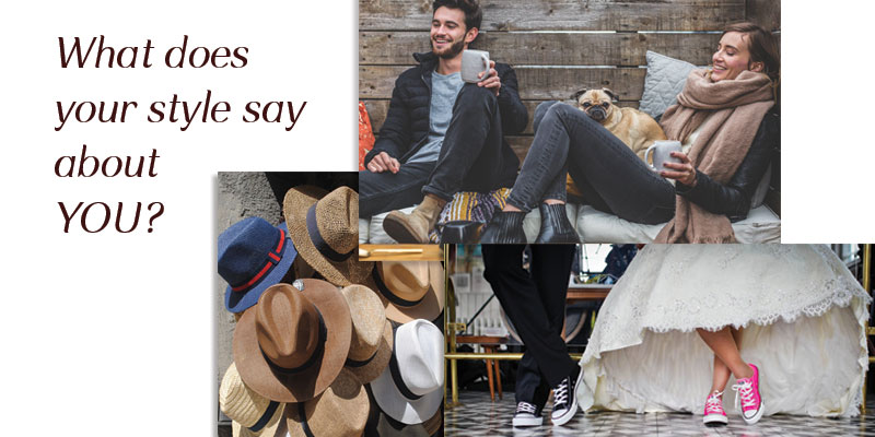 Collage of poeple and clothes