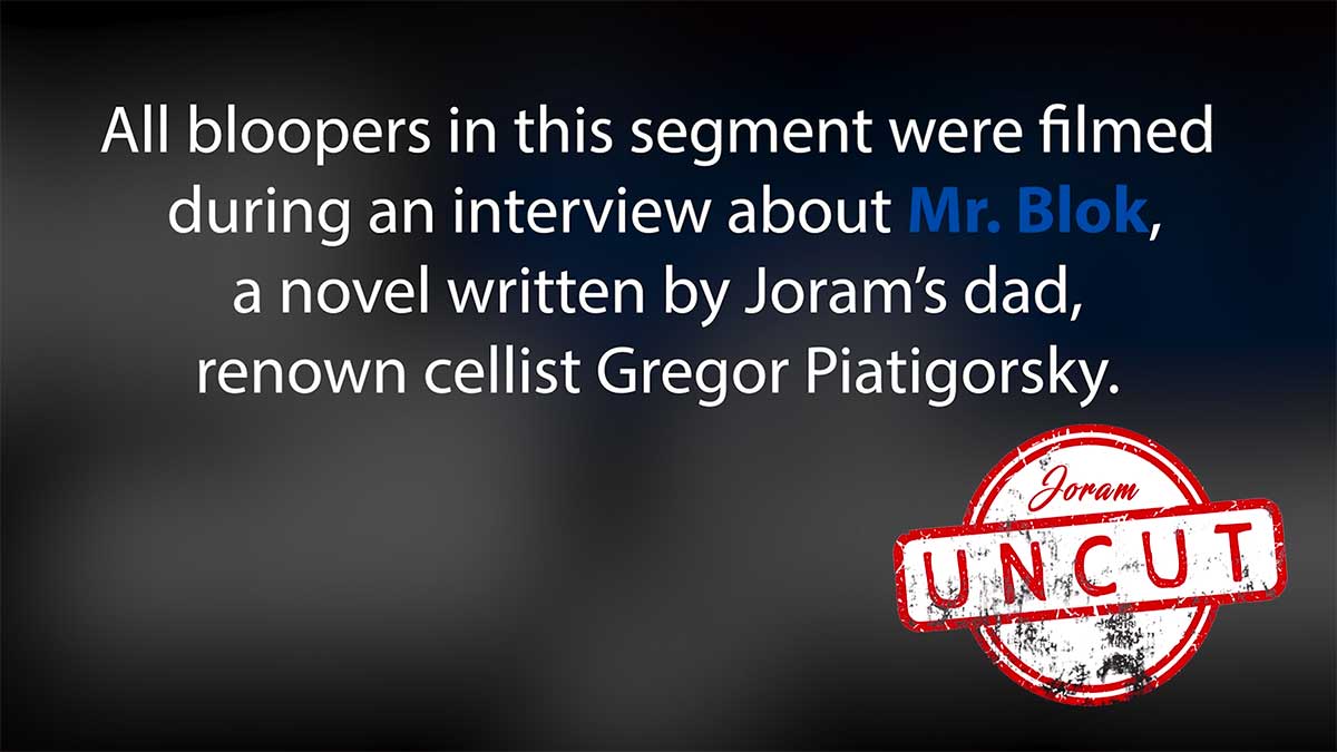 Off the Shelf With Joram – Uncut – Mr. Blok